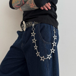 Hiphop Punk Viieharuline T&auml;ht P&uuml;ksikett Naistele Meestele Rock Goth Geomeetriline Metallist &Otilde;&otilde;nes T&auml;ht Teksap&uuml;ksid V&otilde;tmehoidja Ehted Kingitus h&otilde;be