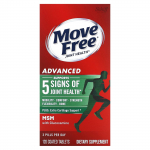Schiff, Move Free, Liigeste tervis, Advanced Plus MSM koos gl&uuml;kosamiini ja kondroitiiniga, 120 kaetud tabletti