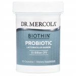 dr. Mercola, Biothin probiootikum, Lactobacillus gasseri, 10 miljardit CFU, 30 kapslit