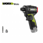 Worx 12V harjadeta juhtmeta puur-kruvikeeraja CN pistikuga (adapter kaasas)
