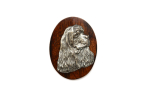 American Cocker Spaniel, Merry Cocker - Dog show brooch, starter number clip, dog pin by Art-Dog pruun