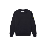 Stone Island 72156 Kanga v&auml;rviga t&ouml;&ouml;deldud puuvillane &uuml;mmarguse kaelusega must unisex t&auml;navamood 721563051-V0029 L