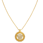 Versace ripatsiga kristallkaelakee Naistele kaelakee Kuldne 1017809-1A00621 F,Gold