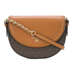 Michael Kors Mk Jet Set Charm Klassikaline Monogramm V&auml;rviplokk Nahast Sadulakott Risti-keha Keskmine Naiste kotid Tume-pruun Tammepruun 32T0GT9C6B-252 Basic Set (Bag+Dust Bag)