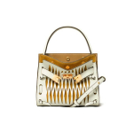 Tory Burch Lee Radziwill T&uuml;hja teemantmustriga Deconstrueeritud kihiline disain Suede nahast ja nahast &Otilde;lg-ristkeha kott V&auml;ike 77112-137 Basic Set (Bag+Dust Bag)