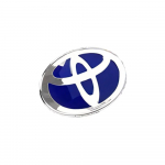 3D-auto logo, esiv&otilde;re, kapoti h&uuml;briid-embleem Toyota Corolla, Camry, RAV4, Hilux, CHR, Highlander, Yaris, Vios, Alphard, Prius, Reiz Wish jaoks 10cmX7cm sinine