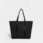 Uus L&otilde;uend Sequin Suure Mahutavusega Totes Kott V&auml;rviplokkidega Retro &Otilde;la- ja Crossbody Stiilis must