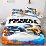 Rocket League voodipesukomplekt Auto disain tekikott &Uuml;heinimese Twin Full Queen King Suurused Pehme Mugav Laste magamistuba EU Twin 135x200cm