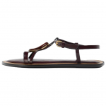 ZARA nahast hoburaua detailiga varbaaasa tasased sandaalid veinipunased naiste 2646610700 36
