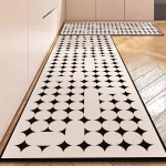 K&ouml;&ouml;gip&otilde;randamatt Veekindel Vaip PVC Nahast Vaibad Pikk Jalamatt Libisemisvastane Vaip Kodu Kaunistus Vaibad Alfombra De Cocina 50x120cm