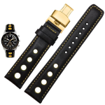 Ehtsa nahast rihm Tissot Sports Racing Series PRS516 T91 1853 jaoks &Uuml;lemine kiht veisenahk Kella rihm 20mm chopin watchband jaoks 20mm gray