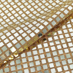 Mitmev&auml;rviline metallv&auml;rvi ruuduline pehme peegelv&otilde;rktekstiilist dekoratiivkangas DIY peo lavakost&uuml;&uuml;mi litritega disainerkangas 100x140cm kuld
