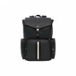 Bally Kirjalogo Suure Mahutavusega Triibuline Lukuga Seljakott Meeste Seljakott Must 6303962 Basic Set (Bag+Dust Bag)