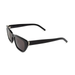 Saint Laurent Ysl Logo Ebakorrap&auml;rase Raamiga P&auml;ikeseprillid Unisex P&auml;ikeseprillid Mustad SLM127F001 Basic Packaging-Eyeglass Case