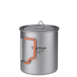 Ti Artisan Titaanist &Uuml;limalt Kerge Titaanist Telkimistass Plastikust Kokkupandava K&auml;epidemega ja T&auml;iuslik V&auml;litingimusteks ja Reisimiseks Poti, Tassi, Kaane, Telkimise, Matkamise jaoks,