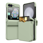 Kaitsekate kaardihoidjaga Samsung Galaxy Z Flip 7 FE 6 5 4 Flip6 Flip5 Flip4 Flip3 jaoks, t&auml;ielik hingekaitse, p&otilde;rutuskindel kate Galaxy Z Flip 7
