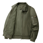 Jakk Meeste Retro Lennujakk S&uuml;gis-Talv Meeste T&ouml;&ouml;jakk Vaba Aja Jakk 5XL gray