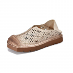 Johnature &Otilde;&otilde;nes Hingavad Lamedad Sandaalid Retro Ehtne Nahk Pehme Tald Naiste Slip-on Kingad 35 aprikoosi