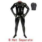 4 tk/komplekt Wetlook PVC Meeste Bodysuit Fitnessir&otilde;ivad Kehakultuurir&otilde;ivad Kehakujundaja T&auml;ispikk &Uuml;likond Zentai P&uuml;ksid Kassisuit Kujunduspesu EXXL