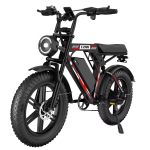 HiQiS uus maastiku elektriratas C200 48V 17,5AH aku maksimaalne s&otilde;iduulatus 90KM 1000W mootor 25km/h kiirus 20-tollised maastiku laiad rehvid Ebike 1000W 48V 17.5AH must