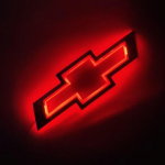 LED-auto tagaluugi embleemi valgustusega kleebis Chevrolet Monza Sail Trax Equinox Captiva Lacetti Orlando Cruze Malibu Cavalier jaoks punane