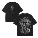 Hollow Knight S&auml;rk Kahepoolne M&auml;nguri S&auml;rk Kimalase S&auml;rk &Auml;ra Kunagi Anna Lootust Pesemistega T-s&auml;rk &uuml;legabariidiline t-s&auml;rk streetwear L black