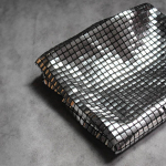 H&otilde;bedane helkuriga litritega kangas DIY peo lava taustakaunistuseks Seelikud Kleit V&otilde;rk litritega metalliline disainerkangas 50x95cm