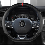 Auto roolikatte PU-nahk+s&uuml;sinikkiud 38 cm Renault Scenic 1 2 3 4 Grand Scenic Megane'i jaoks Autotarvikud