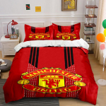 Manchester Unitedi logo muster. Voodipesukomplektid Tekikotikomplektid Tekikotid Padjap&uuml;&uuml;rid(1 * Tekikott 2 * Padjap&uuml;&uuml;ri (tekk ei kuulu komplekti)) 135x200cm