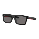 Prada logo metallist ruudukujulised p&auml;ikeseprillid Meeste p&auml;ikeseprillid Must PS02ZSU1BO02G 58