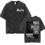 R&auml;ppar BEELE Borondo Albumituur 2025 Kontserdi Merch T-s&auml;rk Mehed Naised Vintage Pesu Popmuusika T-s&auml;rk Vabaaja &Uuml;le suuruse T-s&auml;rk S mitmev&auml;rviline