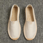 Meeste Lamedad Kingad Plimsolls &Uuml;hev&auml;rvilised L&otilde;uendikingad Vabaaja Linased Mokassiinid Armastajate Kingad Meeste Kanepist Espadrillid Kalamehe Kingad 569po 6 valge