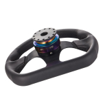 Auto Automaatne Kiirvabastusega Rool Snap Off Rummu Adapter Boss Komplekt Titaanist Alumiinium 1 tk K&otilde;rge Kvaliteet Universaalne black