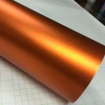 10/20/30/40/50cm*152cm Kohv Kroom Matt Metallik Pronks Auto Vin&uuml;&uuml;lkile &Otilde;hukanalitega Metallik Auto Kile wrap Kleebis 10CM X 152CM oranž