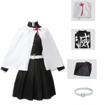 T&auml;iskasvanud lapsed Anime deemonitapja Kimetsu No Yaiba naine Kimono Tsuyuri Kanao Cosplay Kost&uuml;&uuml;m liblikas soeng S beež