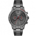 Hugo Boss 1513924 meeste k&auml;ekell Hall rihm Hall sihverplaat 44 mm + karp