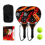 &Uuml;limalt kerge ABS-ist padelitennise reket v&auml;lim&auml;nguks S&uuml;sinikkiust v&auml;limusega disain Vastupidav Kaasaskantav Double Paddle Ball Set red
