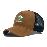 MIII6 Auto logo V&auml;lispordi Vabaaja P&auml;ikesekaitse M&uuml;ts Hingav Pesapallim&uuml;ts Skoda Octavia A2 A5 A7 Fabia Rapid Superb Yeti jaoks brown