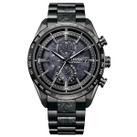 Attesa p&auml;ikeseenergial t&ouml;&ouml;tav koost&ouml;&ouml;piiratud must kell [Citizen] Eco-Drive raadiojuhitav kell, veekindel, HAKUTO-R Edition, AT8287-62E, Meeste
