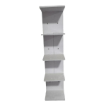 Kaasaegne PVC seinariiulite komplekt, 5 tasandiga, paindlik hoiulahendus igasse ruumi stiili valge