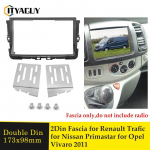 2 Din Raadio Paneel Auto &Uuml;mberehitus Raamipaneel DVD M&auml;ngija Bezel Komplektid Renault Traficile Opel Vivarole Nissan Primastarile 2011+