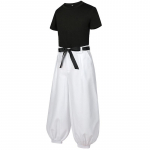 Jujutsu JJK Manga Anime Fushiguro Toji Satoru Gojo Cosplay Kost&uuml;&uuml;m Parukas T-s&auml;rk P&uuml;ksid Roosiv&otilde;rk Halloweeni J&otilde;ulud XL valge