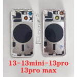 Tagumine korpus kokkupanduna iPhone 13 Mini 13 Pro Max 13 Pro jaoks koos akuga Tagumine kate Keskmine raam SIM-kaardi salv K&uuml;ljenupud 13 must