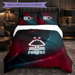 Nottingham Forest Football 3-osaline voodipesukomplekt Pehme tekikotikomplekt padjap&uuml;&uuml;ridega Tr&uuml;kitud magamistoa sisustuskomplekt koduks 230cm*220cm