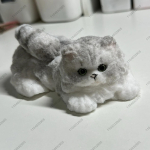 Suur Kass Taba Squishy Lamav Kass Fidget M&auml;nguasi Loomast Pigistatav M&auml;nguasi ASMR Stressileevendus Uudne M&auml;nguasi Lastele J&otilde;ulupeo Kingitus gray
