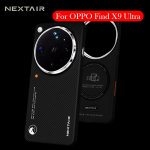 NEXTAIR S&uuml;sinikkiust &uuml;mbris OPPO Find X9 Ultra jaoks Kevlar Traadita laadimise tagakaane &uuml;mbris OPPO FIND X9 ULTRA jaoks ForBlackPhone&ForOPPOFindX9Ultra must