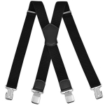Elastsed Tugevad Traksid Reguleeritava Maisimustriga Pandlaga X-kujulise Seljaosaga Traksid Lai Hingav Kangas Klipiga P&uuml;ksitrakid Meestele black