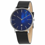 SKAGEN Hagen Slim Meeste Kvartsikell Naiste Kvartsikell Roostevaba Teras 30m 40mm Must Sinine P&auml;rlmutter SKW6471 h&otilde;be