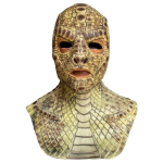 Sisalikumees Realistlik Madu Koletis Mask Pehme Roomaja Tekstuur T&auml;isn&auml;omask Lateks Hirmutav Madu Nahast Peakate T&auml;iskasvanud Unisex brown
