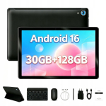 Android 16 tahvelarvuti, 30 GB + 128 GB, kaheksatuumaline, 10,1-tolline, A537 protsessor, 1 TB laiendatav salvestusruum